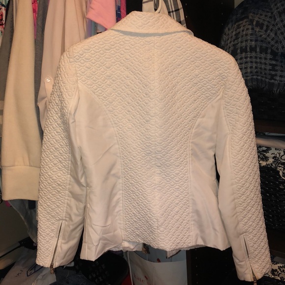 Cache White Quilted Jacket Size Small - Picture 5 of 7